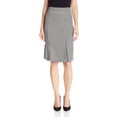 thumbnail image 1 of Kasper NEW Black Classic Houndstooth Women Size 8 Straight Pencil Skirt, 1 of 4