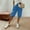 Blue, variant on Hot Sale! Clearance! Women's Knee Length Short Pants Ladies Loose Drawstring Casual Solid Color Shorts Purple 2Xl