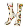 thumbnail image 6 of Salouo Boho Chicken Pattern Fun Novelty Crew Socks,Casual Athletic Socks Neutral Socks, 6 of 7