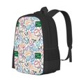 thumbnail image 1 of KLL Back To School Pattern Carry on Backpack,16.5x12.5x5.5 Personal Item Bag Carry On Backpack Water Resistant Lightweight Daypack, 1 of 6