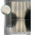 thumbnail image 3 of 54x78 Inch Shower Curtain Decorative Black Beige Lake Bathtub Bath Curtains Fabric Waterproof Bathroom Decor Abstract Vintage Aesthetics Small Stall Shower Curtain Set with 12 Hooks, 3 of 6