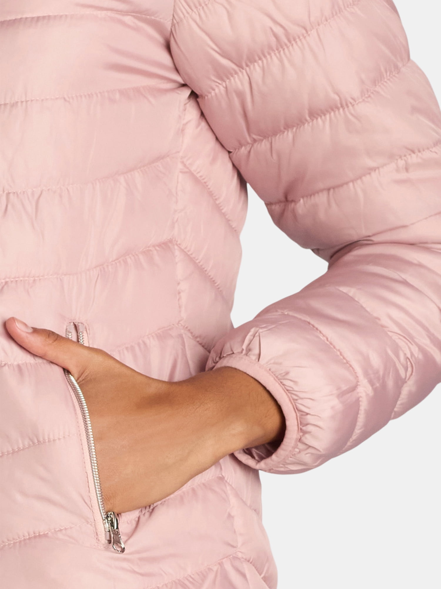 Big Chill Women's and Women’s Plus Packable Puffer Jacket, Midweight, Sizes S-3X