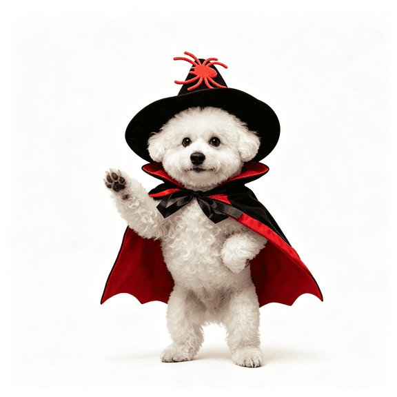 Dog Halloween Costumes, Dog Vampire Devil Cloak Cape with Spider CapCostume Halloween Costumes for Small Medium Dogs Pets