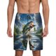 thumbnail image 1 of Fotbe Largemouth Bass Jumping Out of The Water Pantalones Cortos de Pijama para Hombre, Ropa de Dormir, Pantalones de Pijama Cortos para Hombre-3X-Large, 1 of 6