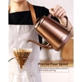 thumbnail image 2 of Dmofwhi 1000W Gooseneck Electric Kettle (1.0L),100% Stainless Steel Bpa Free Electric Tea Kettle With Auto Shut - Off Protection, Pour Over Coffee Kettle For Coffee And Tea-Copper, 2 of 7
