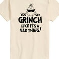 thumbnail image 3 of Dr. Seuss - The Grinch - You Say Grinch Bad Thing - Men's Short Sleeve Graphic T-Shirt, 3 of 5