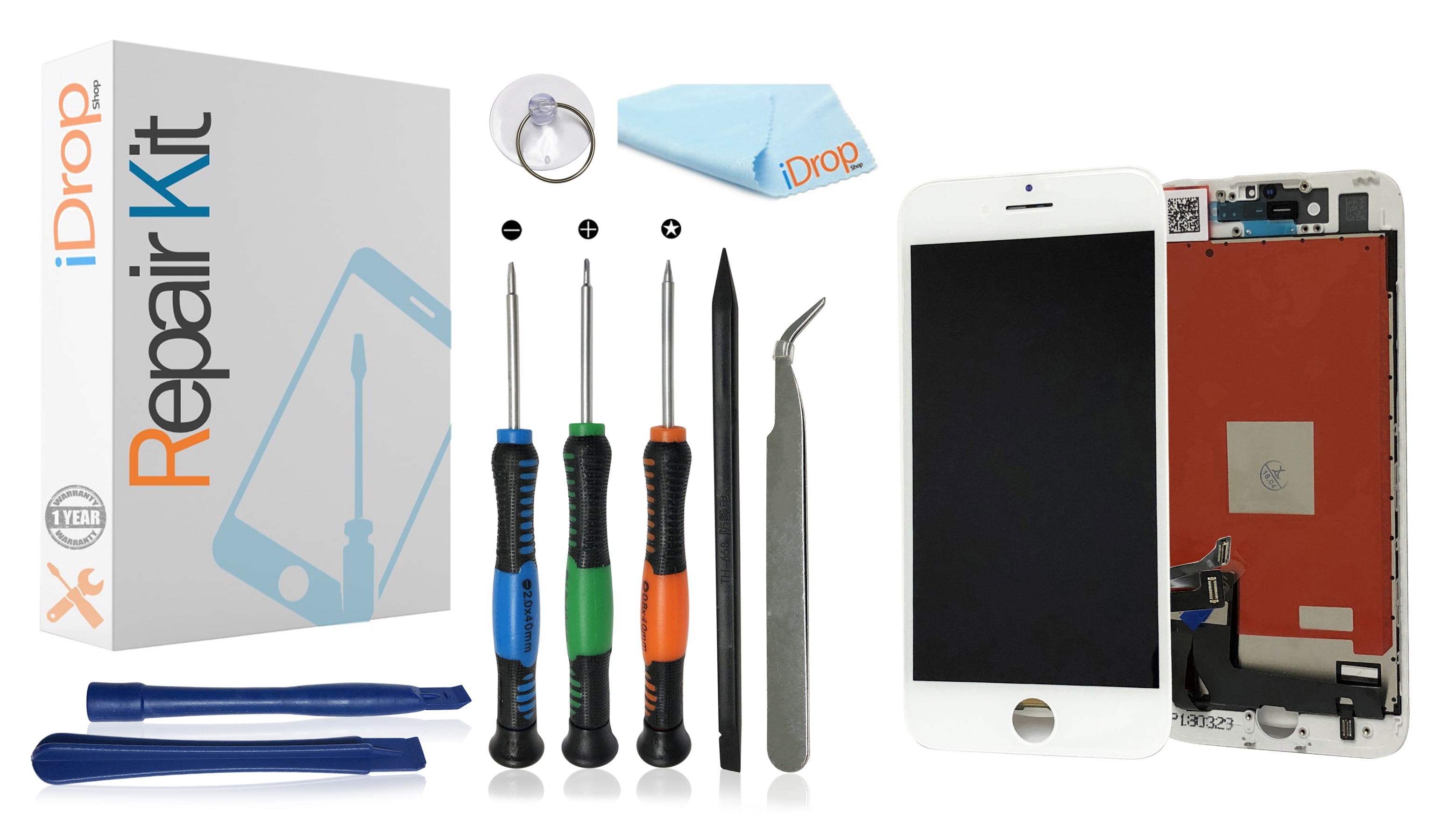I Phone 7 White Replacement Screen Lcd Repair Kit With Professional Certified Repair Tools Idropshop Walmart Com Walmart Com