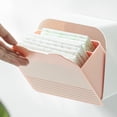 thumbnail image 2 of predolo Dispensador de Toallas Sanitarias Multifuncional Organizador de Baño sin Taladro Multiusos Caja con Tapa para Cosméticos para Dormitorio, Oficina, 2 of 10