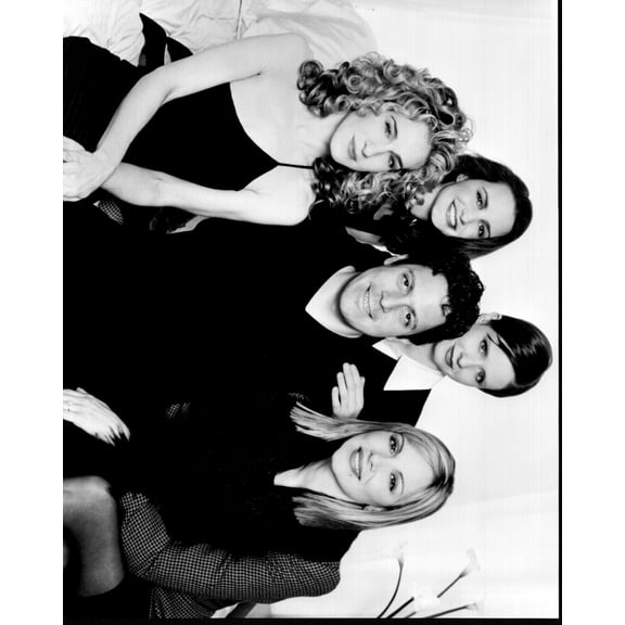 Darren Star With Sex And The City Group Black And White Photo Print (8 x 10) - Item # MVM70855