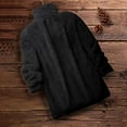 thumbnail image 4 of Plebaso Women's Full Zip Fuzzy Jacket Collared Fleece Coat with Pockets Casual Long Sleeve Warm Outerwear, 4 of 6