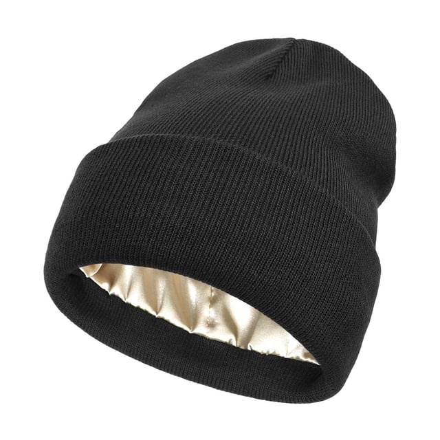 Gorro de invierno para hombre, elegante, suave, , informal, ligero, gorro de punto de otoño para , pesca al aire libre, senderismo, Negro Yinane Gorro de invierno