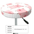 thumbnail image 4 of Lsque Kawaii Pigs Round Bar chair cushion covers Velvet Fabric Premium Comfort Protects from Scratches and Stains for 14-17 Inch Chair- 13 inch, 4 of 7