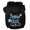 thumbnail image 4 of Christmas Pet Dog  Cat Hoodie Screen Printed, "Snow Cute", 4 of 11