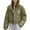 Green, variant on Women's Short Puffy Quilted Down Jacket With Attached Hood For Winter Cold Weather Lightweight Warm Coat Green XL