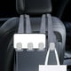 thumbnail image 1 of Organizador de doble gancho para asiento trasero de coche | Piel sintética y metal | Acento de diamante | Instalación sin taladros | Sostiene Bolsos Monederos Accesorios | Ajuste universal para, 1 of 4