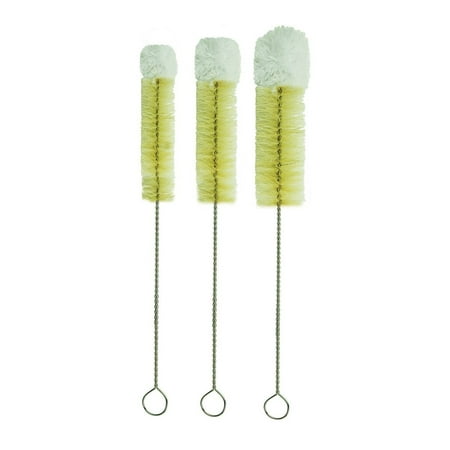 20530 Soft Tip Brushes, Set of 3, Pack of three brushes is great for cleaning delicate items like champagne flutes, China, and Fine crystal By (Best Way To Clean Crystal Glasses)
