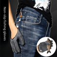 thumbnail image 1 of Guantes para pescar, antideslizantes, con lazo anti-pesca, impermeables, con línea de PE, guantes de pesca de látex tejido, herramientas de pesca, 1 of 8
