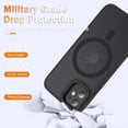 thumbnail image 2 of for iPhone 11 Case, Matte Magnetic Phone Case with 1 Screen Protector, Compatible with Magsafe, Translucent Frosted Slim Shockproof Protective Cover for iPhone 11 6.1 inch, Black, 2 of 14