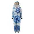 thumbnail image 2 of Odeerbi Matching Family Christmas Pajamas Sets Parent-Child Xmas Warm Hooded Jumpsuit Printed Home Wear Set Loungewear Sleepwear Jammies for Mom, 2 of 5