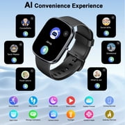 AI Smart Watch for Women Men 1.91 HD Touch Screen with Dual-Mode Smart Bluetooth Call and Voice Assistant 100+ Sport Modes IPX7 Waterproof Fitness Watch for Android/iPhone