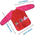 thumbnail image 2 of Kids Art Smocks Toddler Smock Waterproof Artist Painting Aprons Long Sleeve with 3 Pockets for Age 2-8 Years Gifts, Waterproof Art Painting Crafts Apron with Pockets, 2 of 6