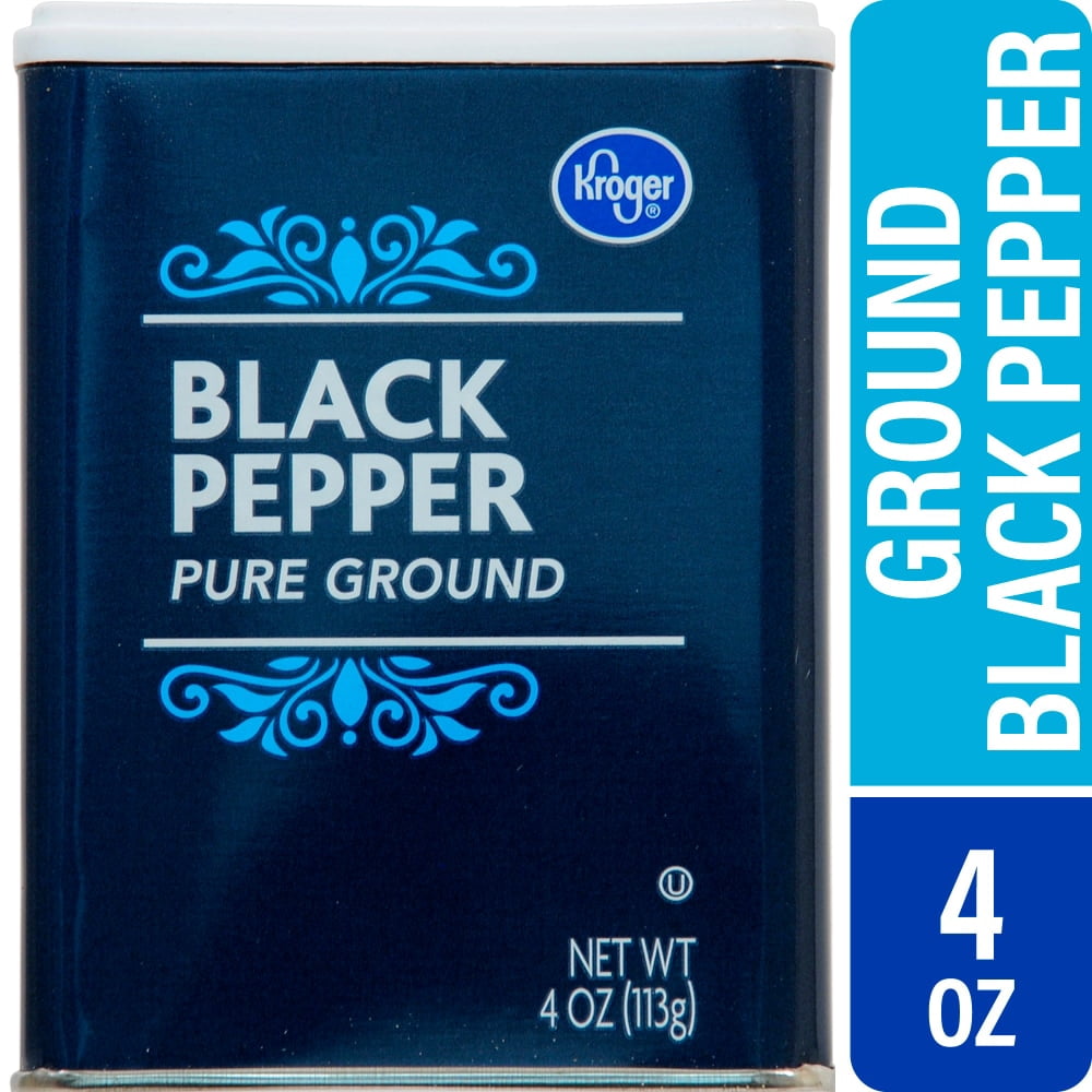 Kroger Pure Ground Black Pepper Shaker 4 oz - 3 Pack