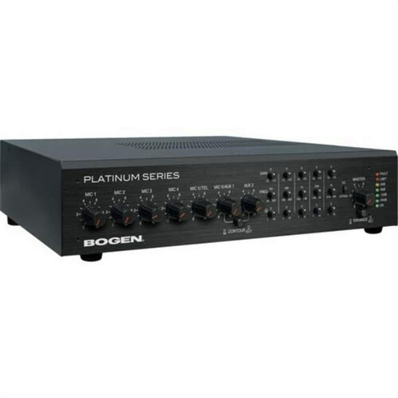 Bogen Platinum PS60 Amplifier, 420 W RMS, 7 Channel, Black