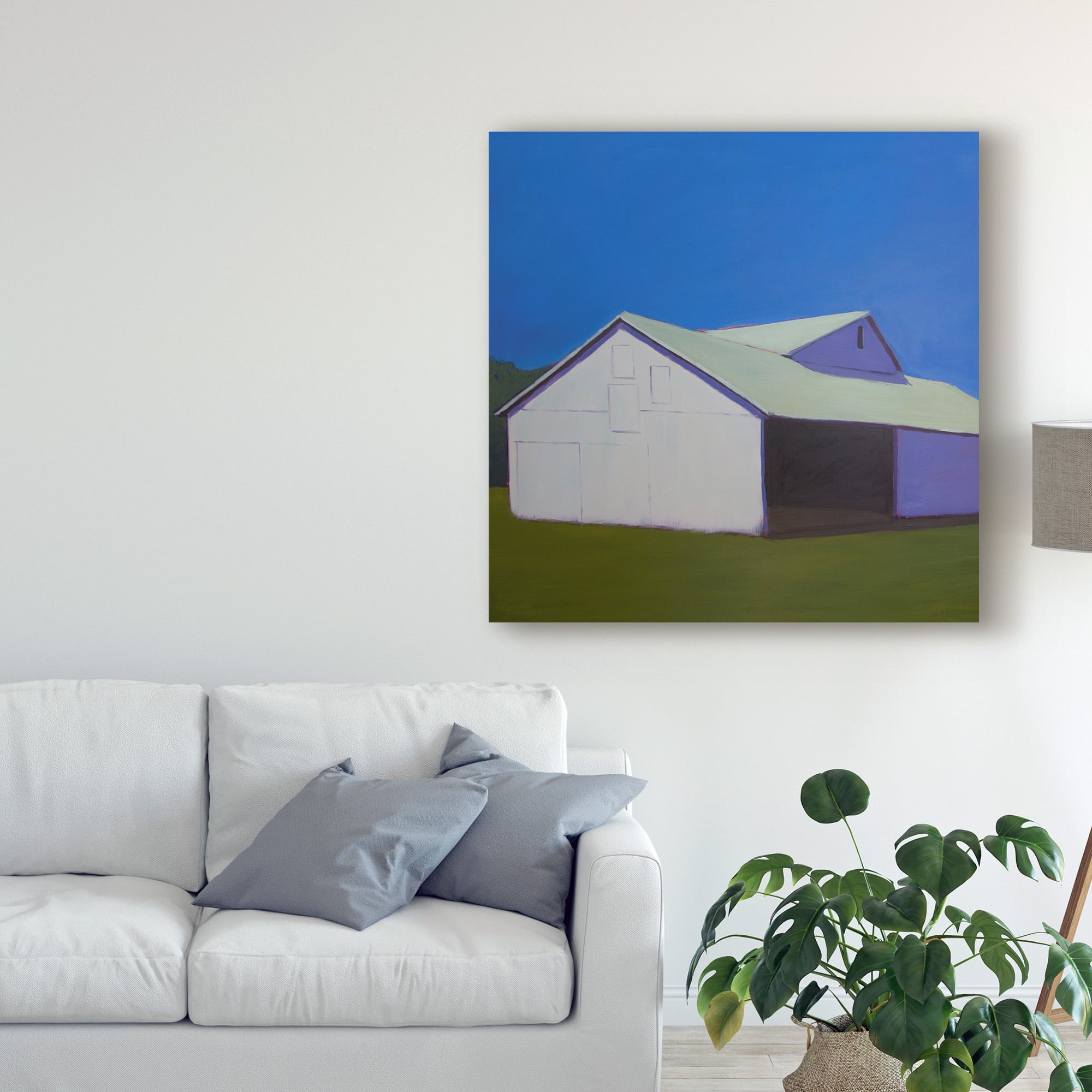 Trademark Fine Art 'Lonely Barn' Canvas Art by Carol Young
