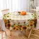 thumbnail image 2 of Mantel Eikione Sunflower redondo 152 cm de poliéster impermeable, 2 of 7