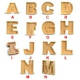 thumbnail image 3 of fastboy Coin Saving Box Wooden Alphabet Letter Shaped Money Jar with Transparent Window Personal Bank, N, 3 of 7