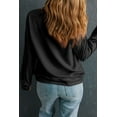 thumbnail image 5 of Comfortable Long Sleeve Crew Neck Sweatshirt with Whimsical Western Embroidery, 5 of 7
