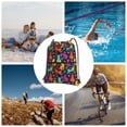 thumbnail image 6 of Naloa Colorful Cats Drawstring Backpack String Bag Cinch Water Resistant for Gym Shopping Sport Yoga, 6 of 6