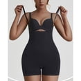thumbnail image 4 of SWSMCLT Women's High Waisted Bodysuit Tight Firm Body Shaper One Piece Shaper Open Back Cami Butt Lifting Black Medium, 4 of 4