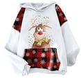 thumbnail image 4 of Pntutb Christmas Plaid Print sudadera gráfica para mujer moda Casual manga larga pulóver sudadera tops camisa blusa Pntutb Pntutb-3405, 4 of 5