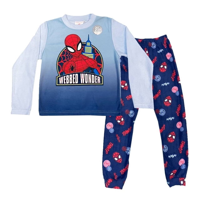Pijama Spider Man Talla 4 Estampado Azul