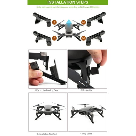 Image of Extension Gear Support Landing compitable with mavic Accessory Legs 4pcs For Air Protector Helicopter