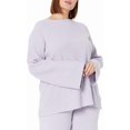 thumbnail image 4 of The Drop Womens Alice Crew-Neck Back-Slit Ribbed Pullover Sweaterpullover-Sweaters, 4 of 6