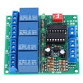 thumbnail image 1 of Fugacal Module de Relais Module de Relais K64-A-12V 4CH Sensibilité Réglable Haut / Bas Niveau Déclencheur Auto-Verrouillage Interrupteur, Relais 4CH, 1 of 8