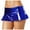 Blue, variant on vigerkar Women’s Flirty Metallic Pleated Festival Ultra Micro-Mini Rave Skirt Green, S