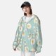 thumbnail image 3 of Balery Floral Daisy Sudadera ligera de manga larga con capucha y protección solar UPF 50+ para hombre y mujer, ideal para pesca y running-XX-Large, 3 of 7