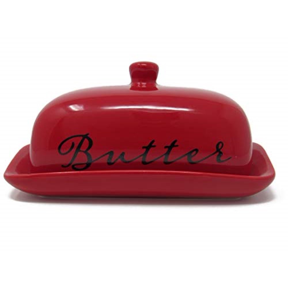 Porcelaine Butter Dish With Lid For East West Butter Great For Kitchen