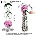 thumbnail image 6 of 1PC Artificial Flowers Silk Violet Wall Hanging Wedding Scene Decor Home Potting Outdoor Garden Party Festival diy gifts Hotsale, 6 of 10