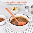 thumbnail image 4 of 13 inch Silicone Soup Ladle: U-Taste 600°F Heat Resistant Non-stick Seamless Rubber Large Kitchen Deep Serving Spoon with Non-slip Solid Long Handle for Cooking Sauce, Stews, Gravies, Chili (Orange), 4 of 9