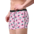 thumbnail image 2 of Uemuo Cherry Strawberry Pattern Men's Boxer Briefs,Trunk Anti-Chafing,Comfortable, Durable, and Stylish Underwear-Small, 2 of 9