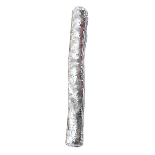 Tela de malla de aleación brillante de 3 mm, 45 x 150 cm, accesorios para manualidades, vestuario escénico, tela Plata