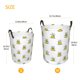 thumbnail image 3 of Balery Rubber Duck Showe Cesta de ropa redonda con asas, impermeable, independiente, para ropa, juguetes, dormitorio y familia-Small, 3 of 6