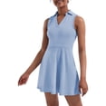 thumbnail image 2 of Tennis Dress for Women,Golf Dress with Built in Shorts with 4 Pockets for Sleeveless Athletic Workout Dress, 2 of 6