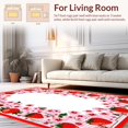 thumbnail image 2 of ODIKA 6' x 9' Machine Washable Non-Slip Area Rug, Kawaii Strawberry High Traffic Rug, Pink, 26570, 2 of 7