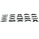 thumbnail image 4 of Pegatinas de barba falsa BuyWeekMX 20 piezas bigotes negros peludos, 4 of 9