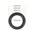 thumbnail image 2 of Unique Bargains Rubber Speaker Foam Edge Surround Rings 3 Inch 47mm x 75mm Subwoofer Rings for Repair or DIY Black 2 Pcs, 2 of 5